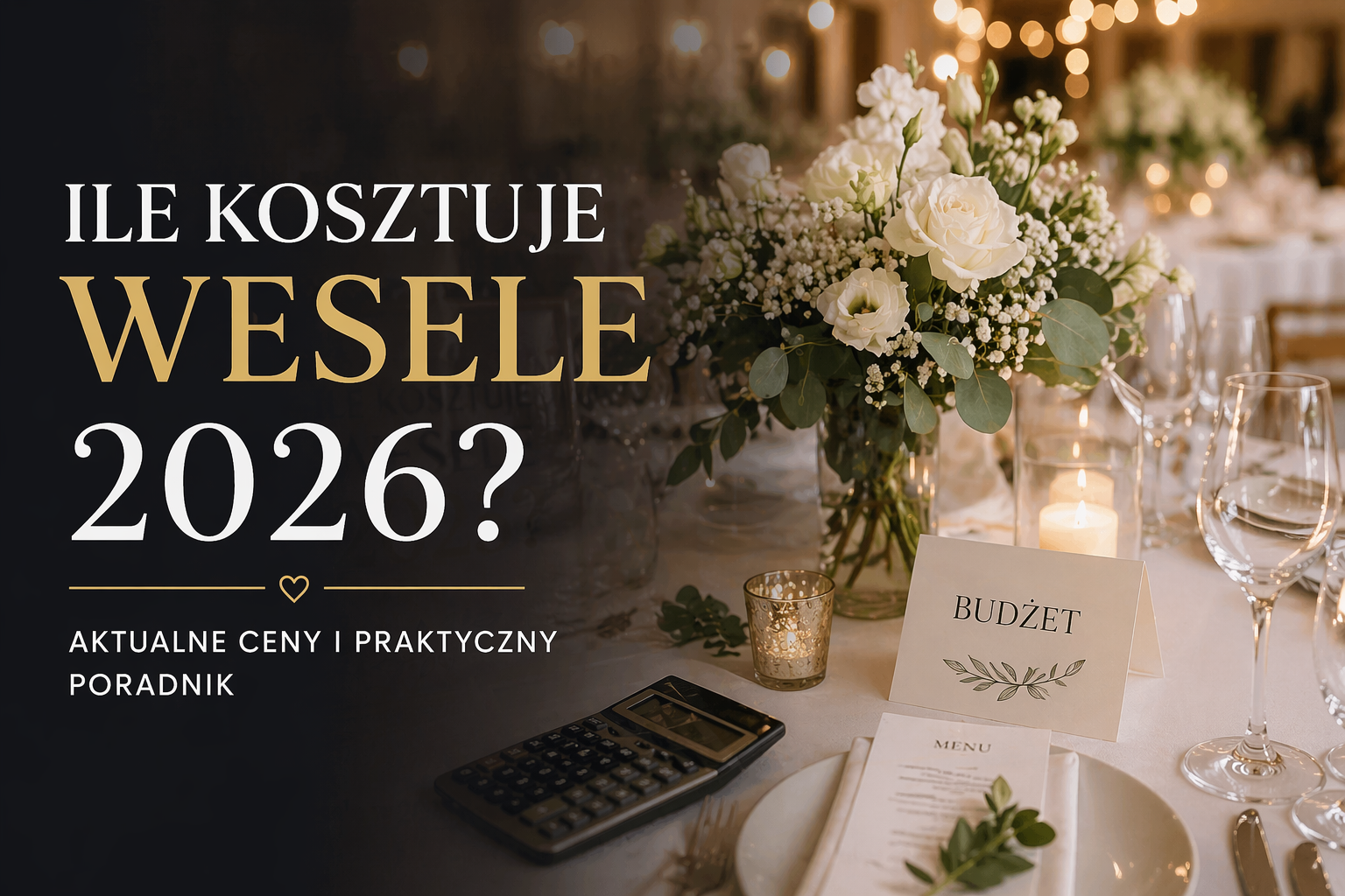 Ile kosztuje wesele 2026? Aktualne ceny i realne koszty organizacji